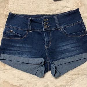 YMI 2-pairs of Junior’s denim shorts size 9.